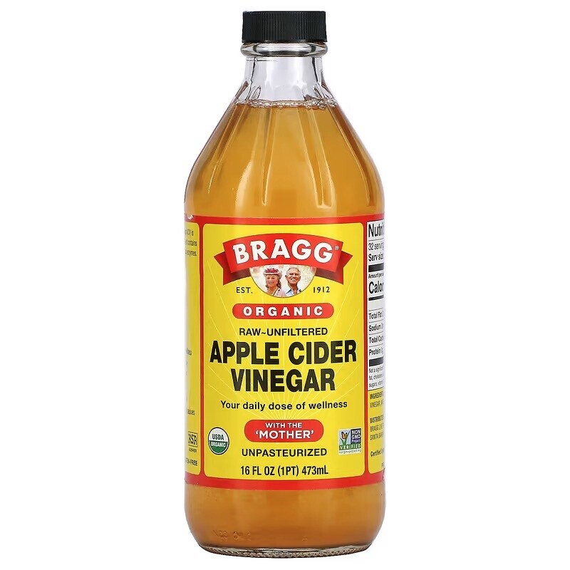 Bragg vinaigre de cidre de pomme bio avec la mère non filtré 946ml