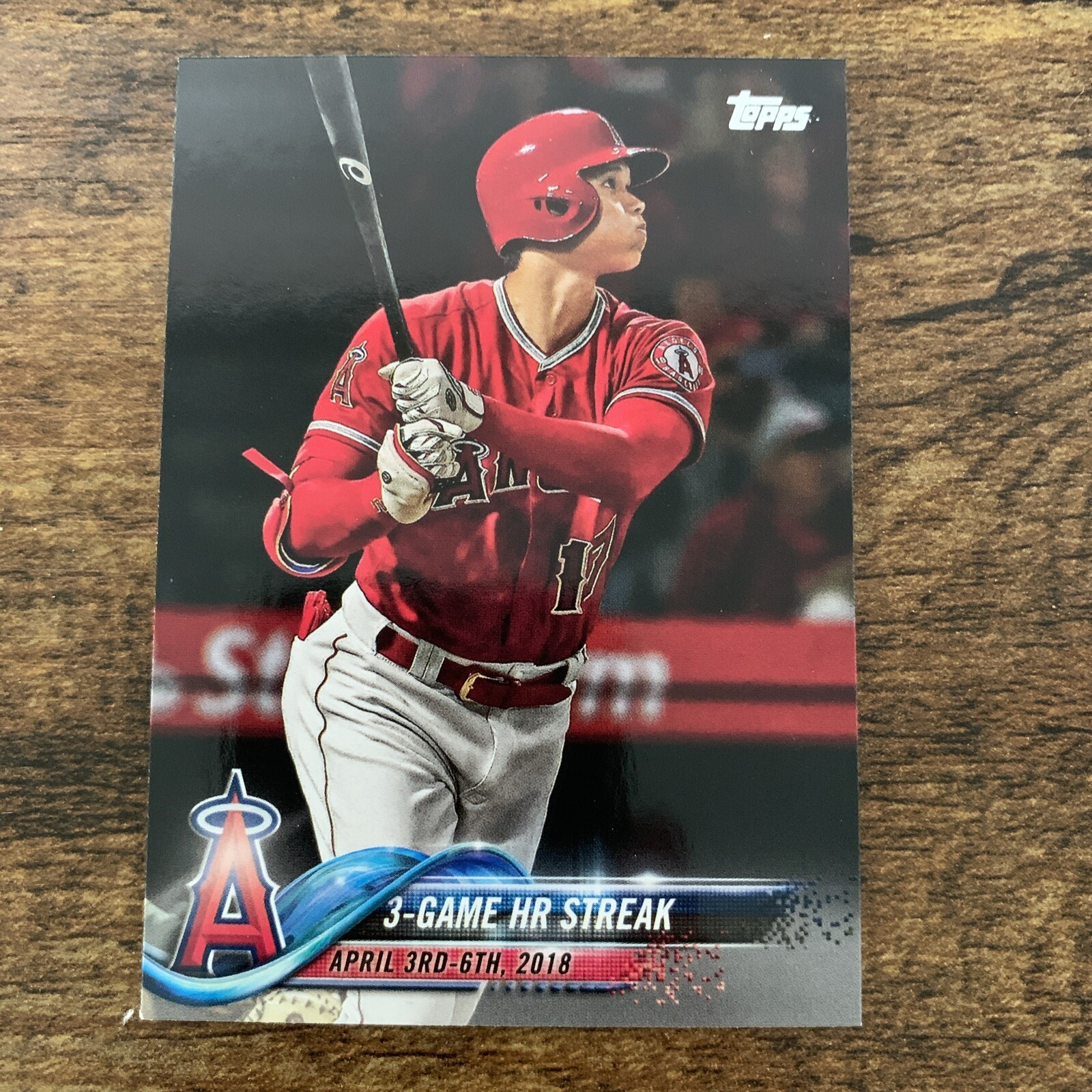 2018 Topps Update Checklist US189 Shohei Ohtani 3-Game HR Streak