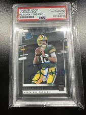 Jordan Love 2020 Chronicles Clearly Donruss Rated Rookie Auto Card RR-JL PSA/DNA