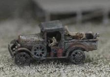 HO scale Rusting away 1930s era Pick Up Truck Built up Model 1:87 Vehicle
