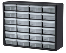 24-Drawer Plastic Drawer Storage Cabinet for Garage Organizer Teacher Toolbox