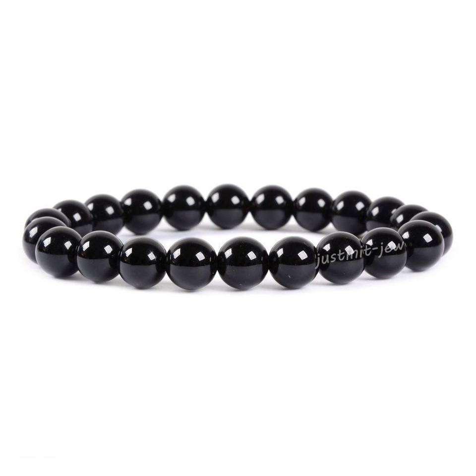 Saashi Smithsonite Crystal Stone Bracelet - 8mm Round Beads, Stretch Design