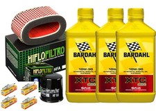 Kit tagliando Honda VT 750 Shadow Bardahl XTC C60 10W30 filtro olio aria candele