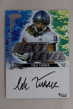 Cole Turner - 2022 Sage Football Next Level Silver On-Card Autograph #9/25