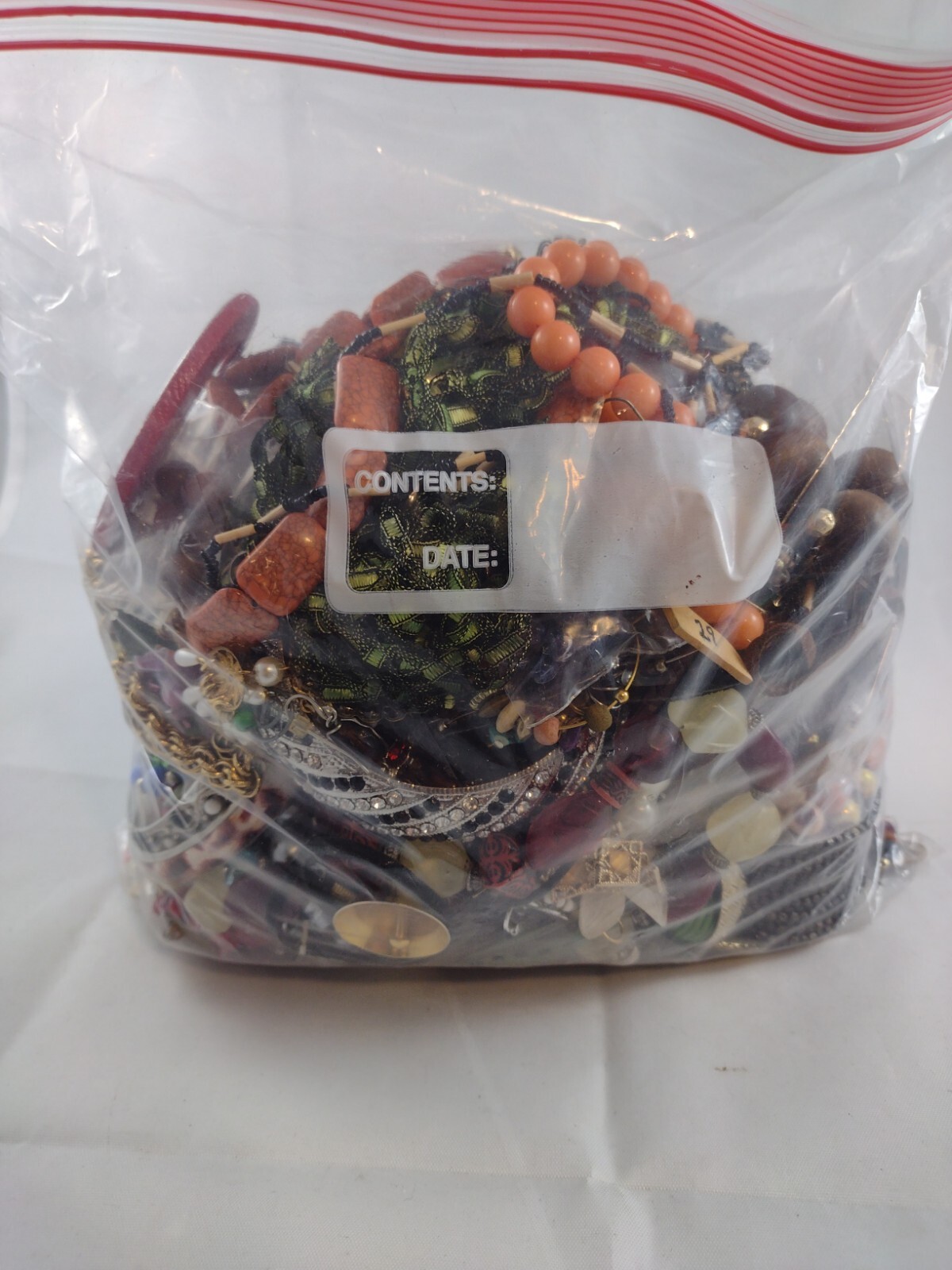 5 Pound Used Costume Jewelry Lot for Crafting Vintage to Now Some