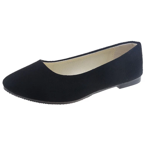 Ladies Dress Flats Slip On Pumps Dance Women Low Heel Cozy Shoes Casual Fashion - Bild 5 von 53