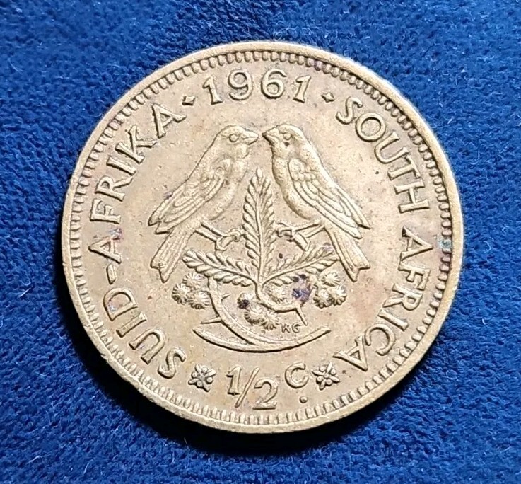 1961 South Africa 1/2Cent Coin (KM.#56) | eBay