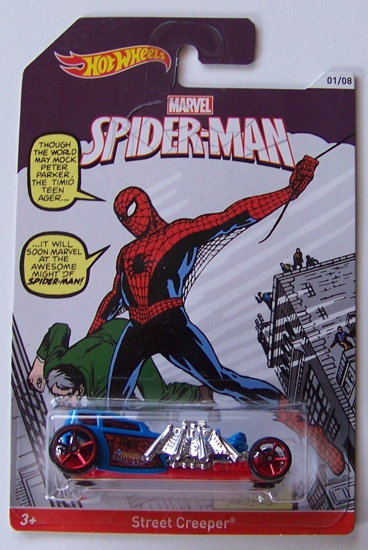 2013 / 2014 Hot Wheels Marvel Spider Man Complete Set of 8 | eBay