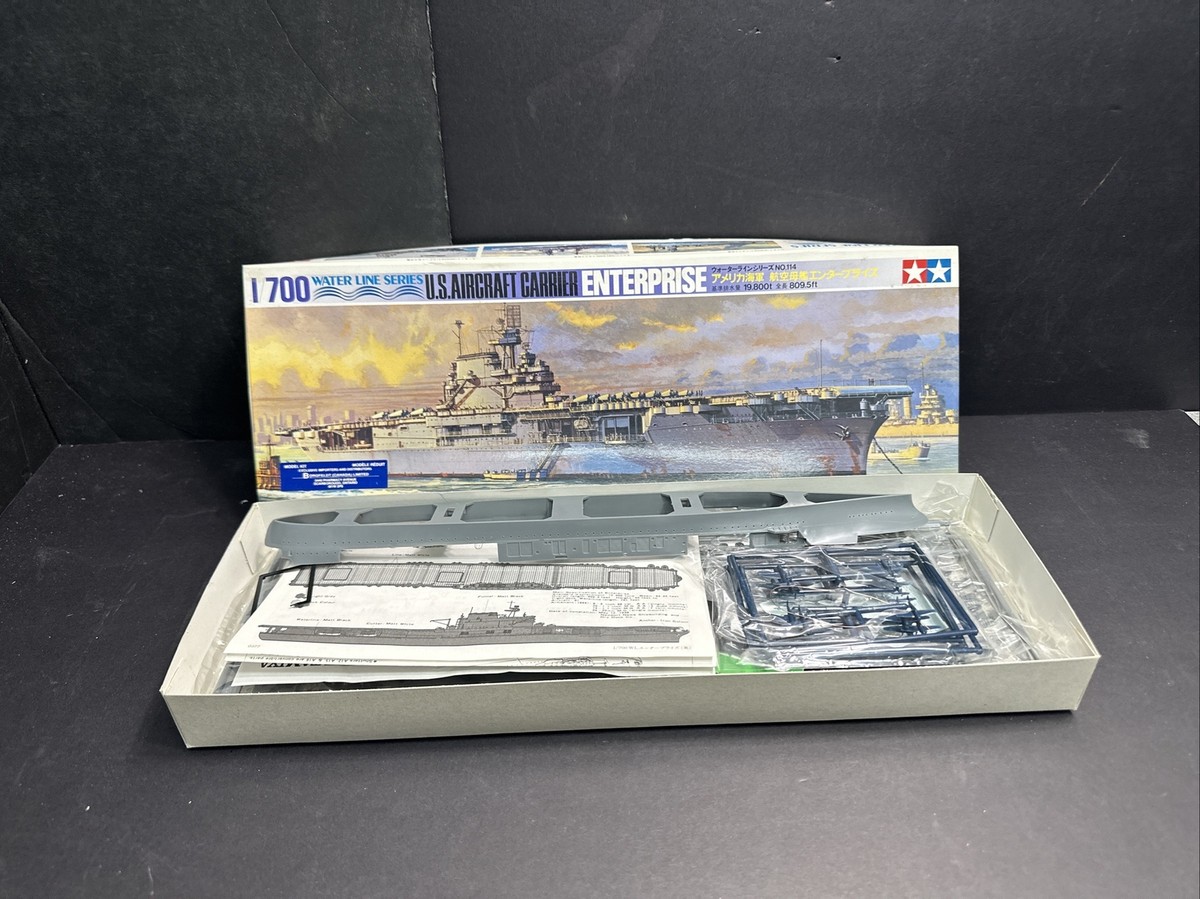 TAMIYA 1/700 SCALE USS ENTERPRISE WATER LINE SERIES MODEL KIT NO