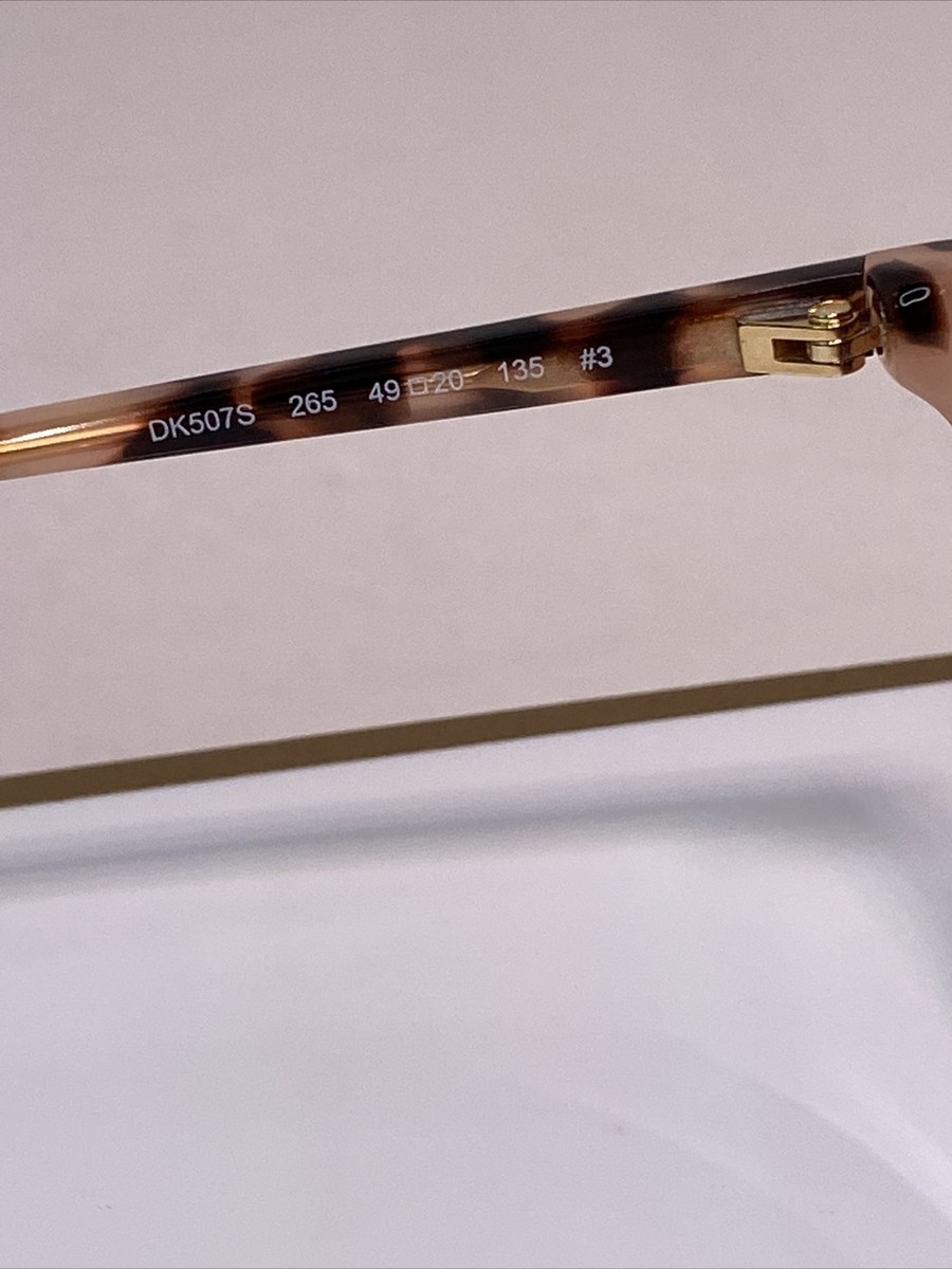 DKNY DK507S Sunglasses Women Blush Tortoise Square 49-20-135  display picture 1