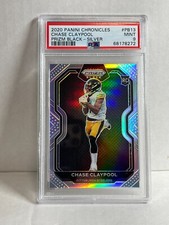 2020 Panini Chronicles RC ROOKIE PRIZM BLACK CHASE CLAYPOOL STEELER PSA 9