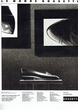 publicité Advertising  1022 1988   chaussures mocassins Fratelli Rossetti