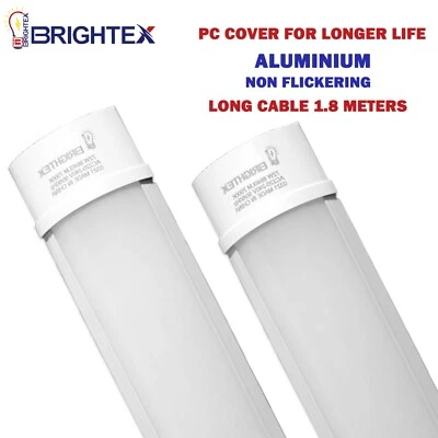 BRIGHTEX 50W 4FT 60W 5FT 72W 6FT LED BATTEN LIGHT TUBE CEILING PANEL FITTINGS STRIPS