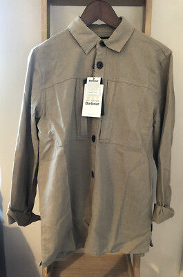 BNWT Barbour National Trust Bempton Overshirt Stone Linen