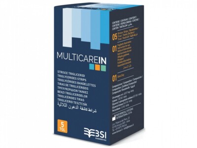 MultiCare IN Triglyceride 5 Streifen zur Selbstanalyse
