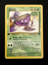 Grimer - 57/82 - 1st Edition Common - Team Rocket - Pokémon TCG - NM