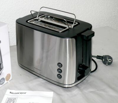 SC STE950A1 Designer Toaster Doppelschlitz 950W 6 Stufen Brotaufsatz Edelstahl 