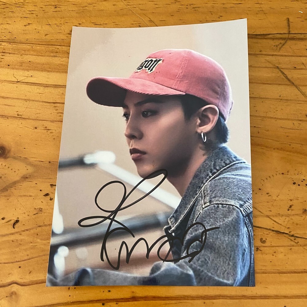 Bigbang G-Dragon Autographed Signed Photo K-POP Collection 5*7