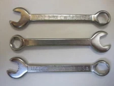 13208 Lot (3) Vlm Tools 11/32" 6 Point Combination Wrench CW343 Three Wrenches