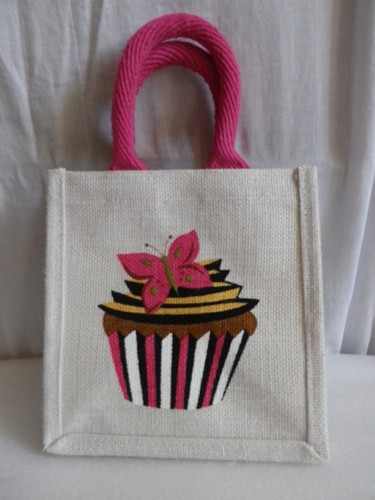 JUTE / LEINWAND LUNCHTASCHE / MINI SHOPPER / TOTE. NEU.9 DESIGNS. - Bild 18 von 29