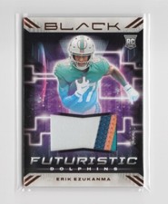 2022 Panini Black Futuristic Erik Ezukanma #/50 Rookie Jersey Card RC