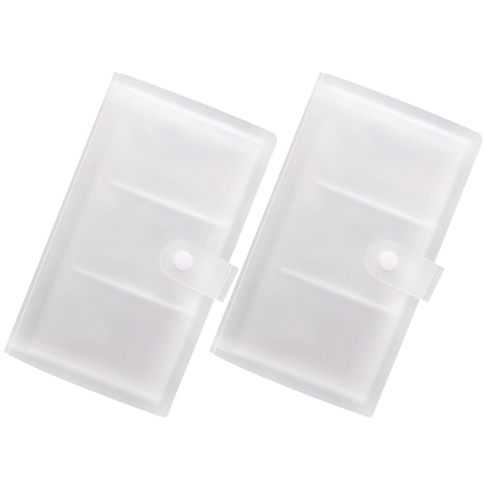 2 Pcs Couple Scrapbook Classmate Photo Album Small Cards Storage