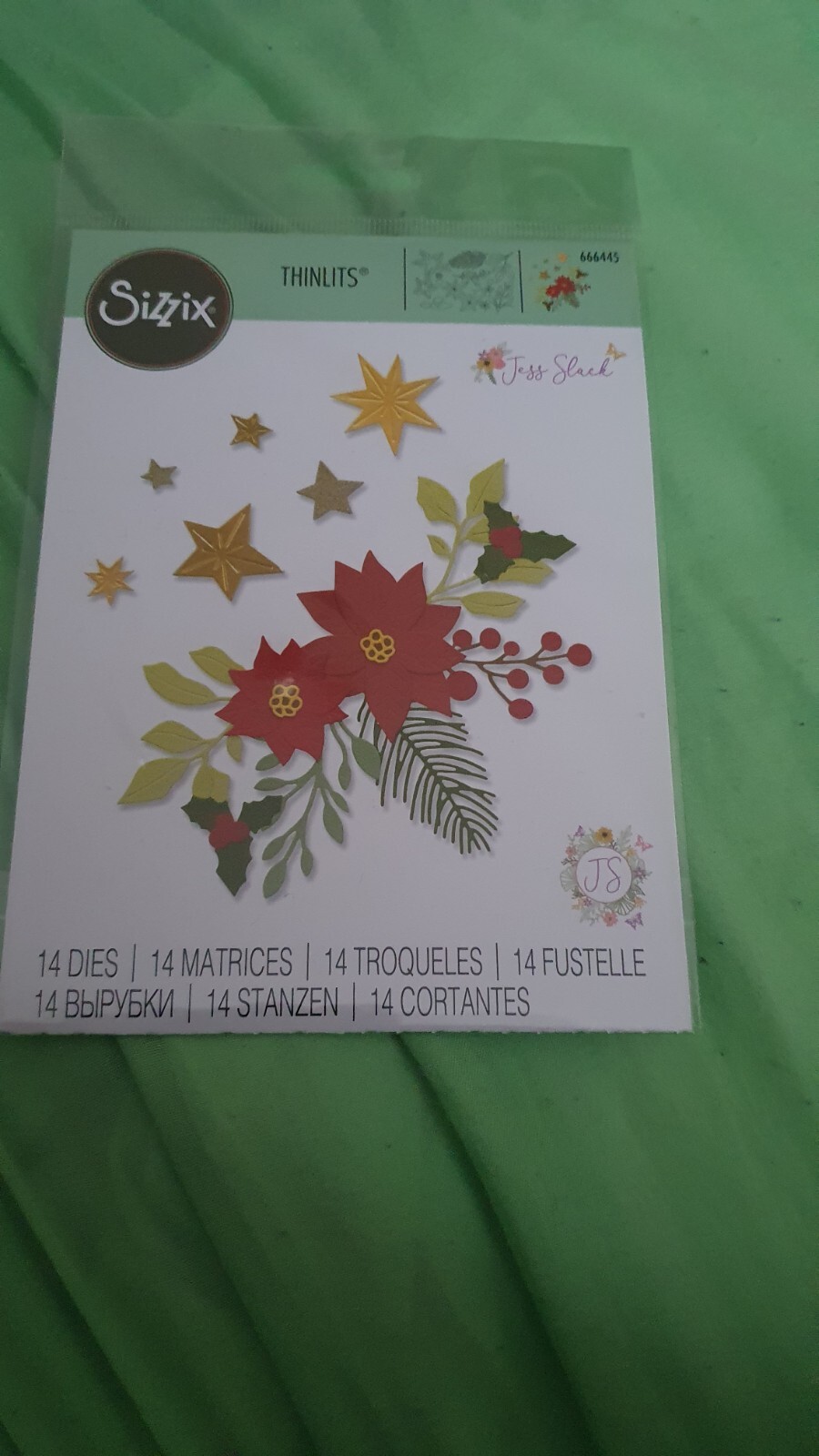 Sizzix Thinlits 14 Die Set - 666445 Festive Foliage By Jess Slack