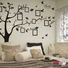 Family Tree Wall Decal Sticker Large Vinyl Photo Picture Frame Removable US Gift