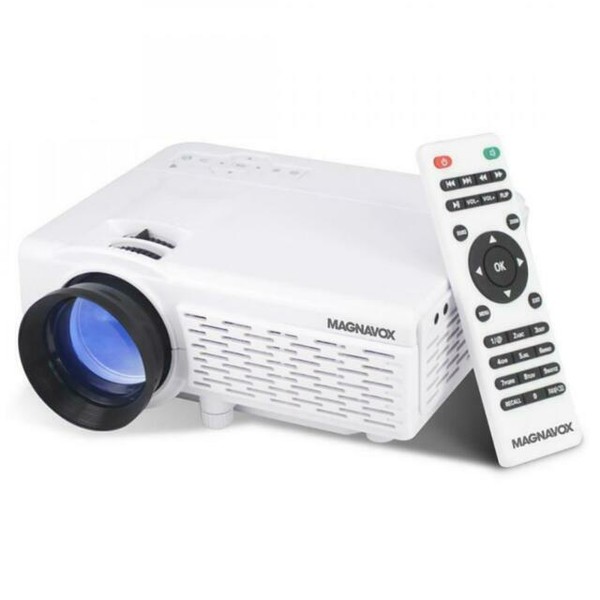 Magnavox MP601 1080p Home Theater Projector with Bluetooth White