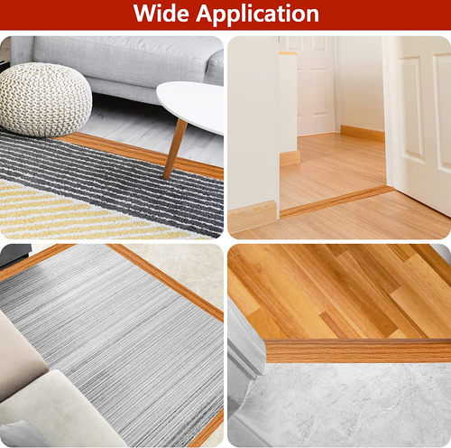 10Ft Floor Transition Strip Self Adhesive Carpet to Tile Floor Edging Trim PVC - Picture 6 of 6