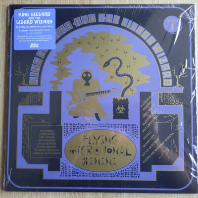 KING GIZZARD LIZARD WIZARD Flying Microtonal Banana LP YELLOW Murlocs Almacknjak