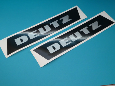 Deutz DX 06 07 cabin sticker decal lettering black-silver