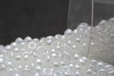 Miyuki Round Rocailles 11/0 Transparent Ceylon Pearl Seed Beads RR-511