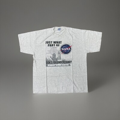   VTG Kennedy Space Center T-Shirt   XL TG   Epic Graphics! NASA Space Shuttle!