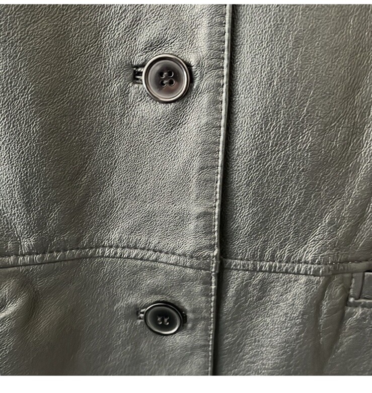 Clio Leather Woman's Jacket Button Front With Poc… - image 6