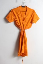 Prettylittlething Open Mid 2 Piece Style Dress Orange - Size 8 (L2)