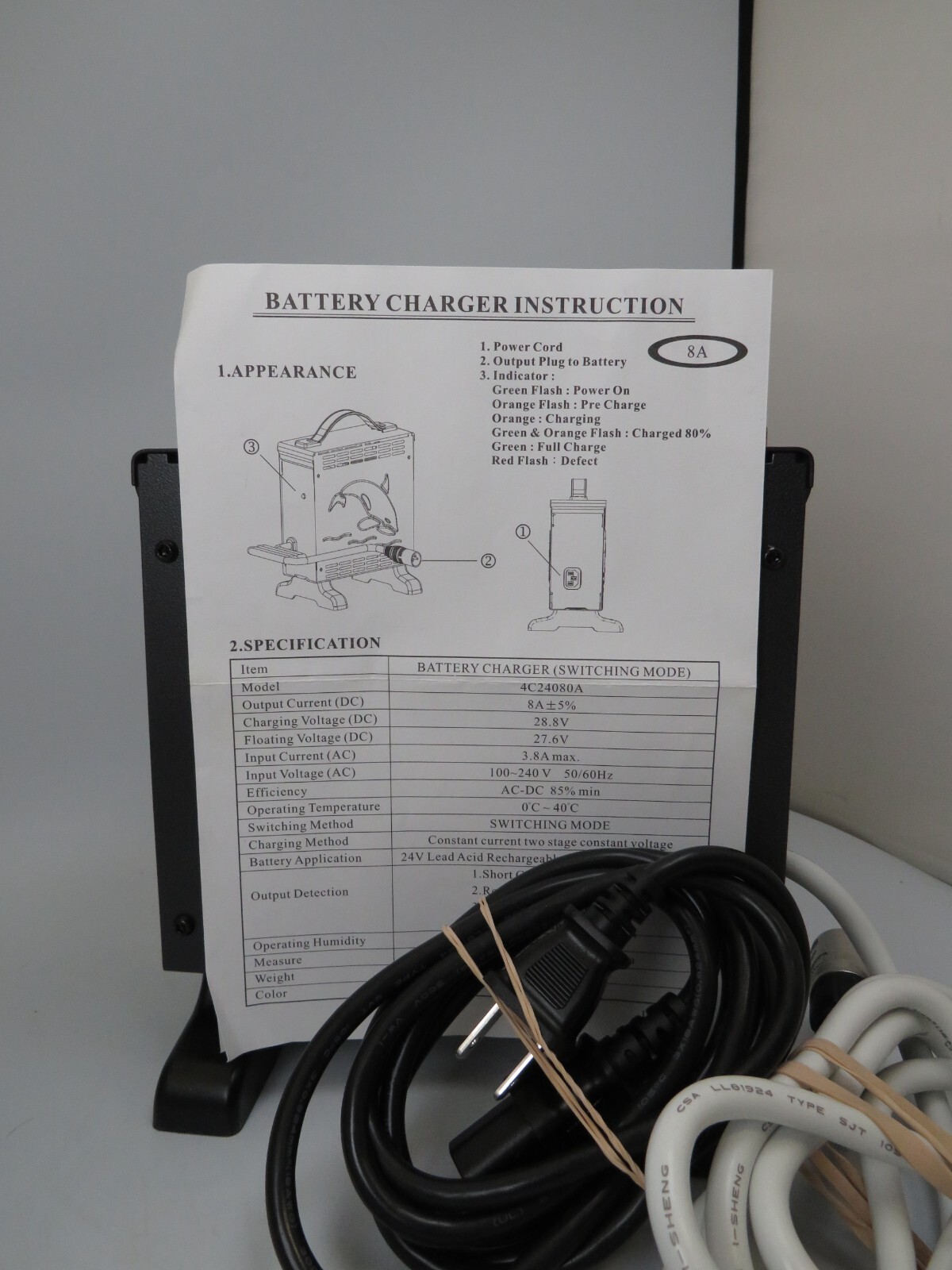 Invacare CTE 24 Volt 8A Power Wheelchair Scooter Battery Charger 3 Pin