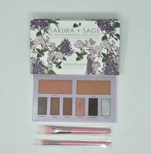 sakura and sage vegan eyeshadow and blush palette