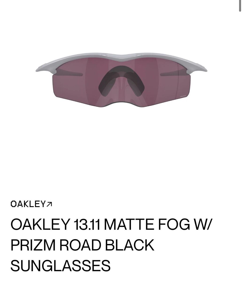 NEW UNRELEASED OAKLEY 13.11 SUNGLASSES MATTE FOG PRIZM ROAD NEW UNRELEASED OAKLEY 13.11 SUNGLASSES MATTE FOG PRIZM ROAD