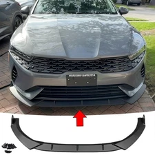 Matte Black Front Lip Splitter Kit For 2021-2026 Kia K5 ( EX LX LXS GT GT-Line )
