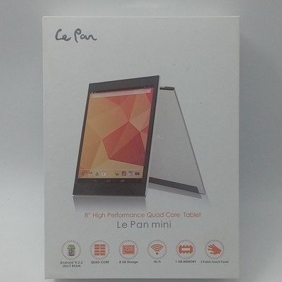 Android Tablet Le Pan Mini 8GB TC802A 8'' Quad Core Jelly Bean W/ Cord Tested