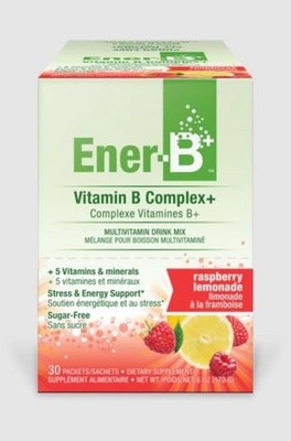 Ener C Ener-B Vitamin B Komplex Himbeer Limonade - 30 Beutel