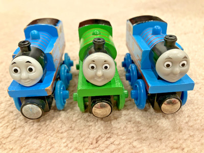 Thomas Train Wooden Railway Y4083, Thomas Learning Curve Brands, Percy, Lot of 3