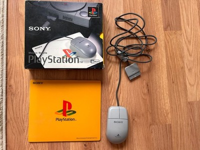 Playstation 1 Maus SCPH-1090, Sony PSX Mouse, in OVP, mit Mauspad
