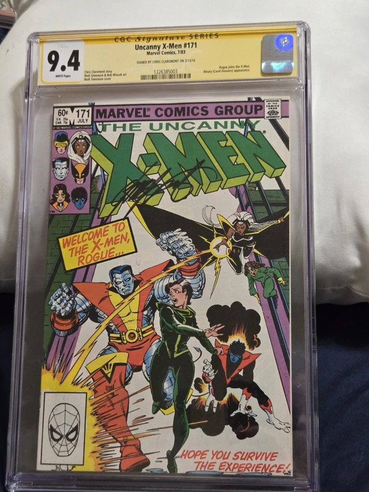 Paquete de cómics de X-Men calificado/firmado por CGC Avengers anual 10 y Uncanny X-Men 171 Foto 4 de 4