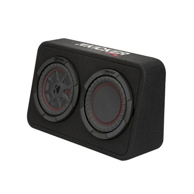Kicker 48TCWRT82 Auto Audio CompRT 8 Zoll Gehäuse dünnes Profil geladen 2 Ohm 300 W