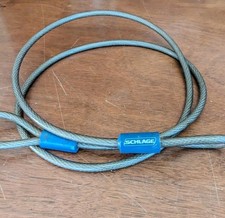 Schlage Flexible 3/8"in 4 ft Steel Looped Security Cable vynil coated