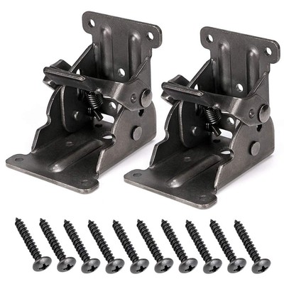Table Leg Folding Brackets, Foldable Hinge Hardware, Self- Lock Extension Col...