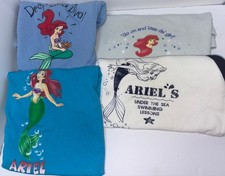 Vintage Little Mermaid Shirts Disney Store Girls Mixed Sizes Lot Of 4