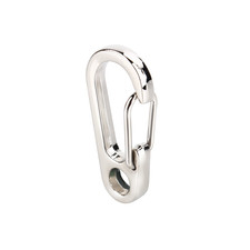 Outdoor Camping Hiking Carabiner Hook Stainless Steel Keychain Buckle Release